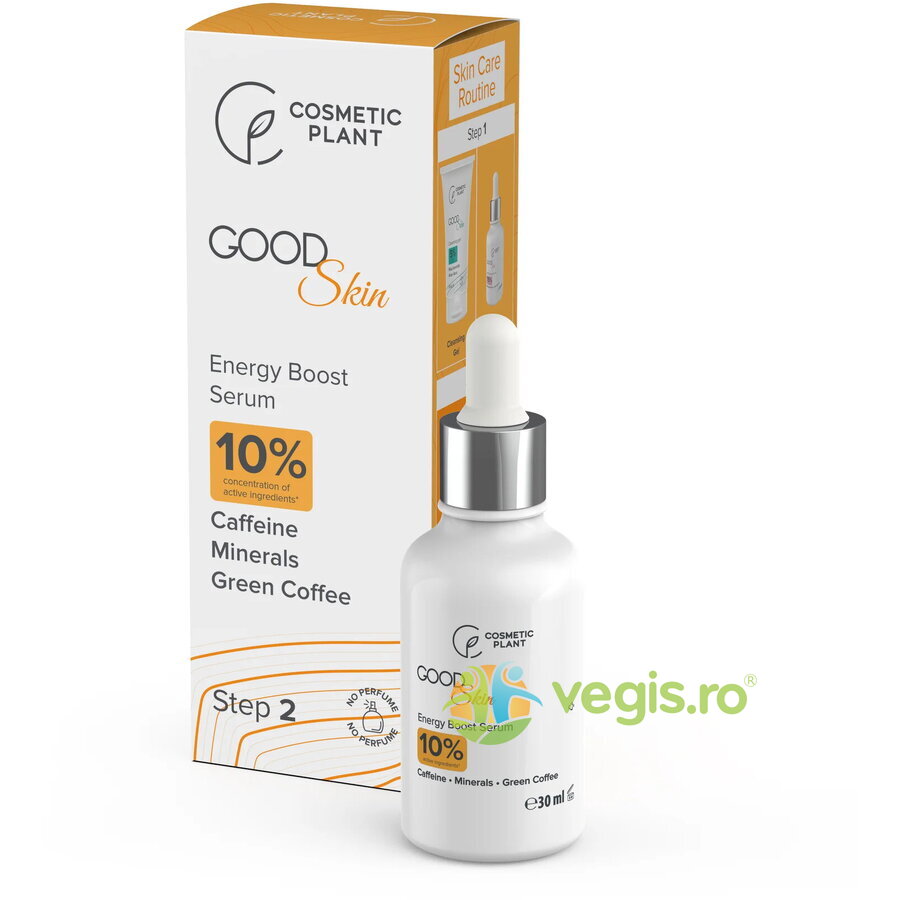 Ser Energy Boost cu Cafeina, Minerale si Cafea Verde Good Skin 30ml