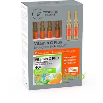 Set Vitamin C Plus (Crema Antirid 40+ pentru Fermitate 50ml + Fiole cu Vitamina C Tetra 6*2ml)