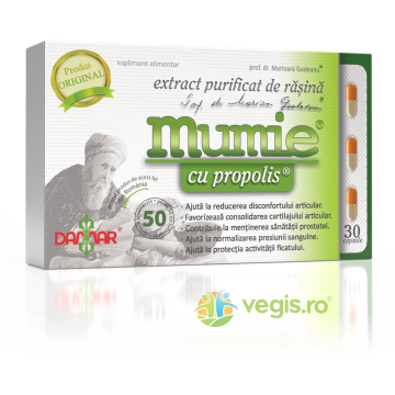 Extract Purificat de Rasina cu Propolis Mumie 30cps