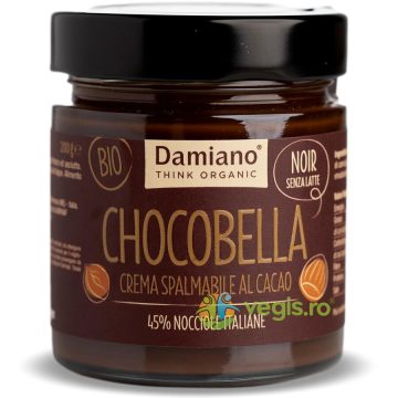 Crema de Ciocolata Neagra si 45% Alune de Padure fara Gluten Ecologica/Bio 200g