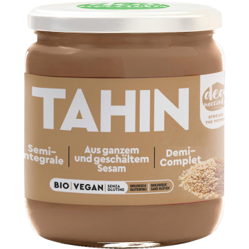 Crema Tahini Semi Integrala 50% Seminte Susan Decojite si 50% Seminte Susan Prajite fara Gluten Ecologica/Bio 250g