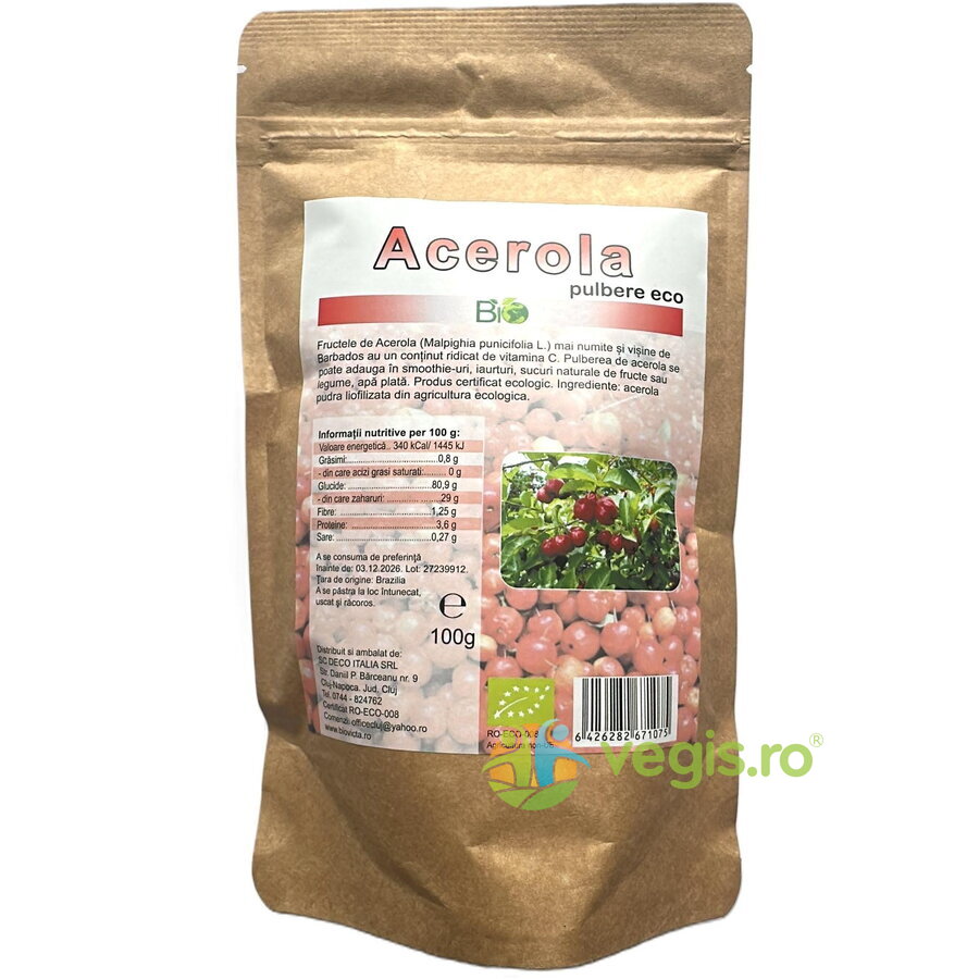 Acerola Pudra Liofilizata Ecologica/Bio 100g