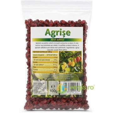 Agrise Rosii Uscate fara Aditivi 100g