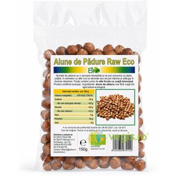 Alune de Padure Crude Miez Decojit Ecologice/Bio 150g