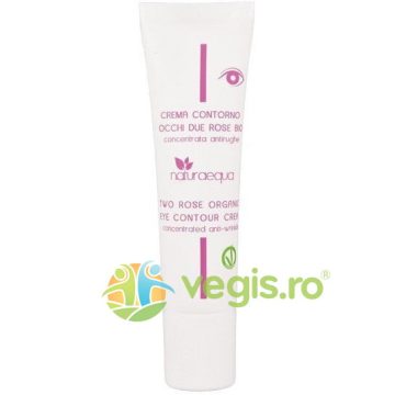 Crema pentru Contur Ochi Bio cu Trandafiri si Acid Hialuronic 30ml