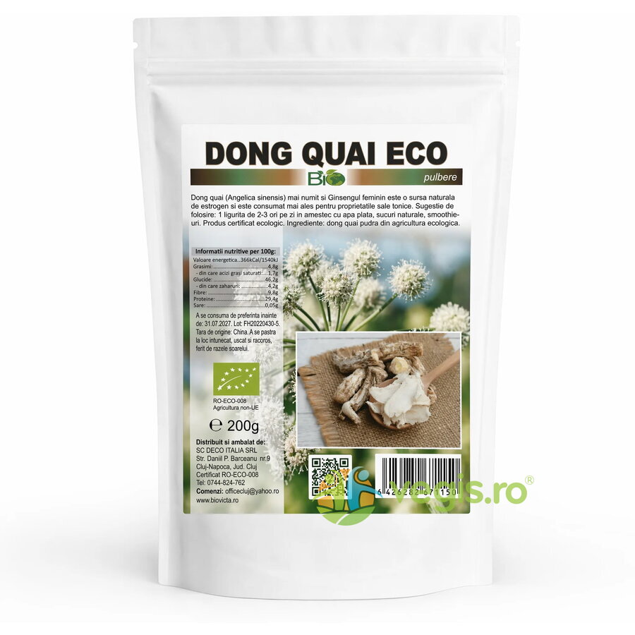 Dong Quai Pulbere Ecologica/Bio 200g