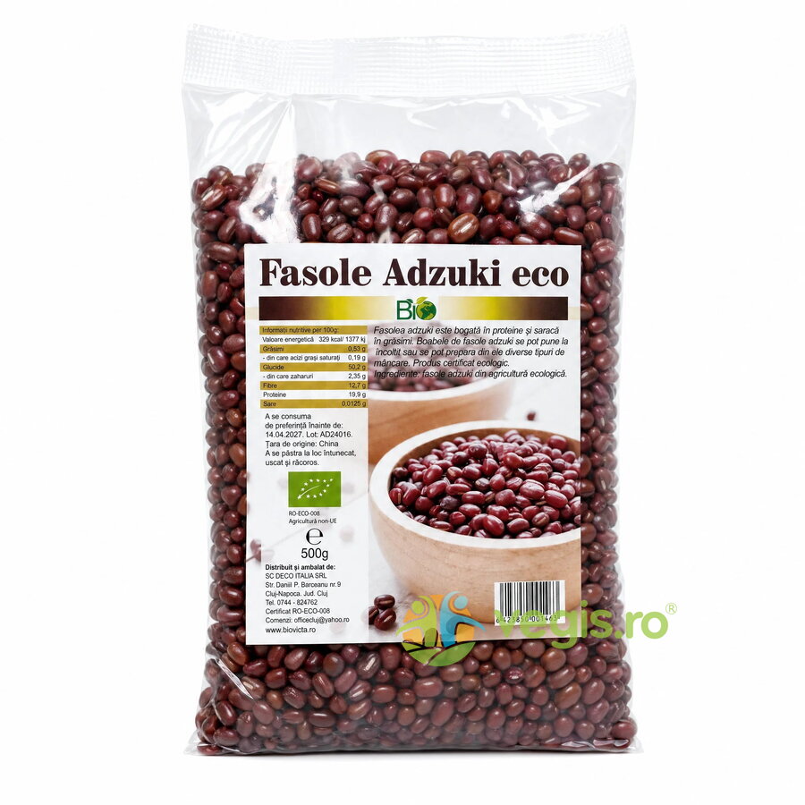 Fasole Adzuki Ecologica/Bio 500g