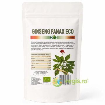 Ginseng Panax Pudra Ecologica/Bio 100g