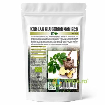 Konjac Glucomannan Pudra Ecologica/Bio 200g