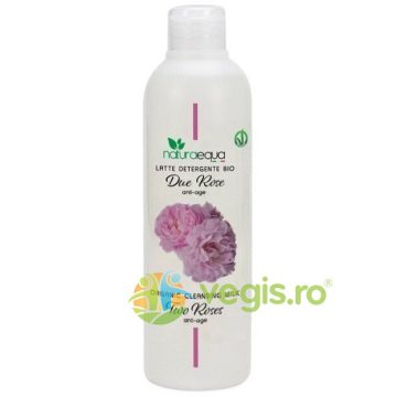 Lapte Demachiant Bio cu 2 Trandafiri Rosa Rugosa si Muscosa 250ml