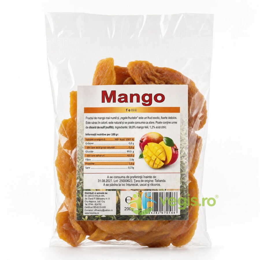 Mango Natural Bucati 200g