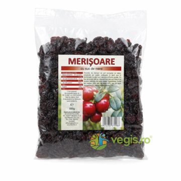 Merisoare Deshidratate Indulcite cu Suc de Mere 500g