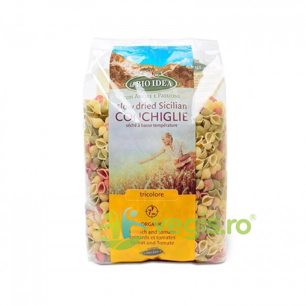 Paste Fusili Tricolore din Grau Dur Sicilian Ecologic/Bio 500g