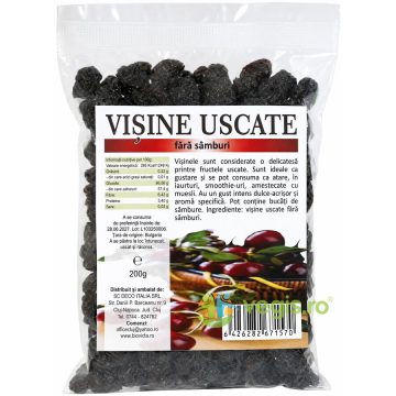 Visine Uscate fara Samburi, fara Zahar Adaugat 200g