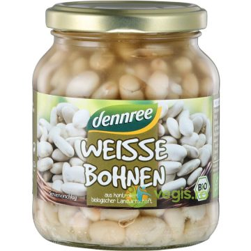 Fasole Alba in Borcan Ecologica/Bio 340g