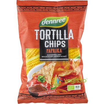 Tortilla Chips cu Ardei Ecologice/Bio 125g