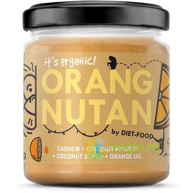 Crema de Caju cu Portocale Orangnutan Ecologica/Bio 200g