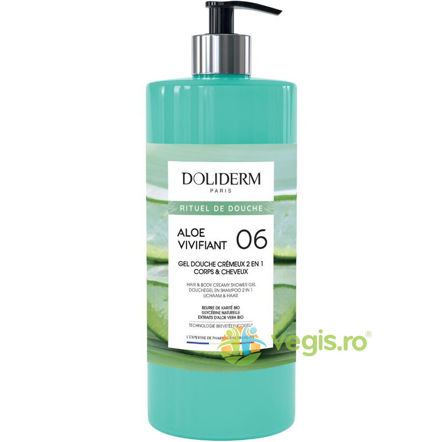 Gel de Dus&Sampon Cremos 2in1 cu Suc de Aloe Vera 1L