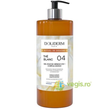 Gel de Dus&Sampon Cremos 2in1 cu Extract de Ceai Alb 1L