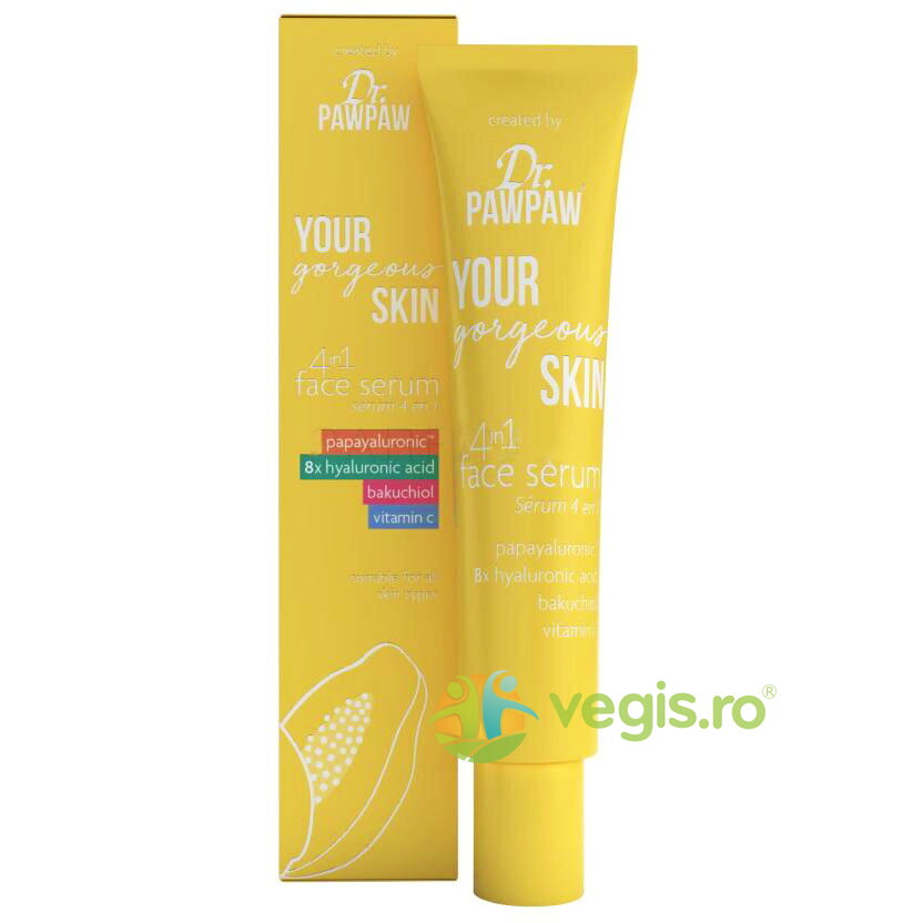 Ser Facial 4in1 cu Papayaluronic Your Gorgeous Skin 30ml