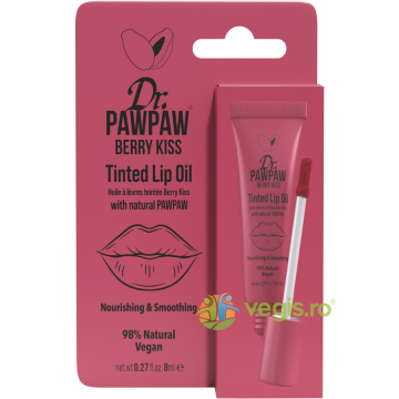 Ulei de Buze Colorat Hranitor cu Extract de Papaya Berry Kiss 8ml