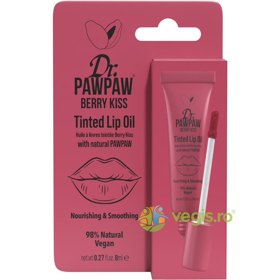 Ulei de Buze Colorat Hranitor cu Extract de Papaya Berry Kiss 8ml