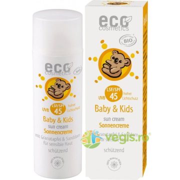 Crema Protectie Solara Minerala SPF45 pentru Bebelusi si Copii Bio 50ml