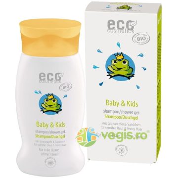 Sampon si Gel de Dus Bebe cu Rodie si Catina Alba Bio 200ml