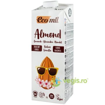 Bautura de Migdale Natur cu Vanilie fara Gluten Ecologic/Bio 1L