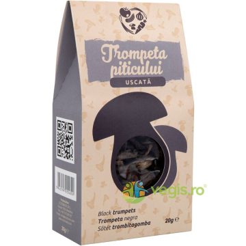 Ciuperci Trompeta Piticului Uscata fara Gluten 20g