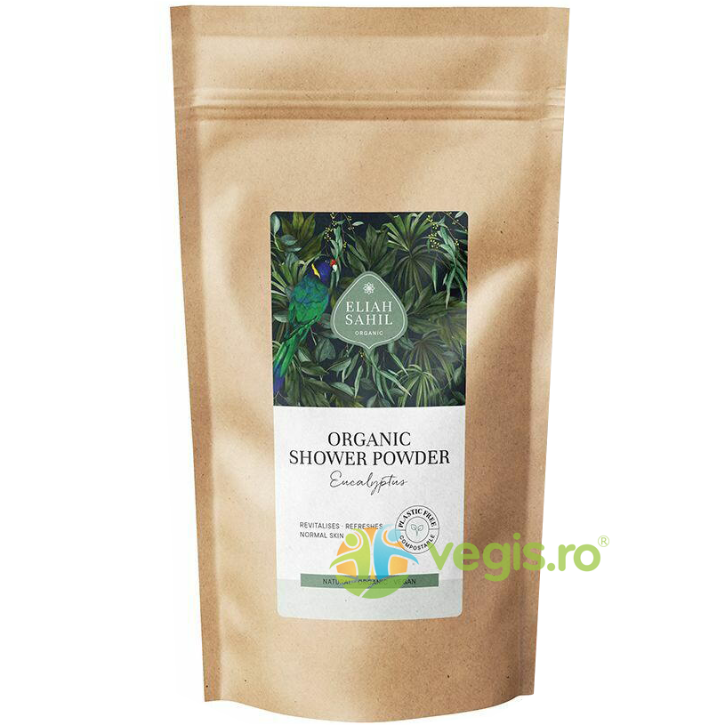 Gel de Dus Pudra cu Eucalipt Refill Ecologic/Bio 250g