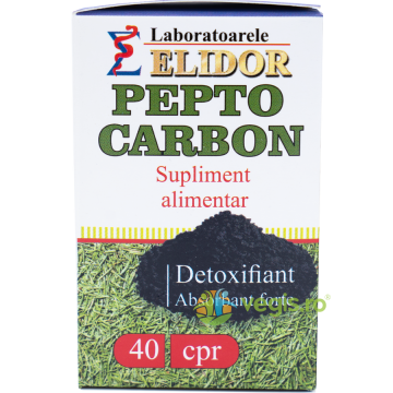 Peptocarbon (Carbune Medicinal + Extracte Vegetale) 40cpr