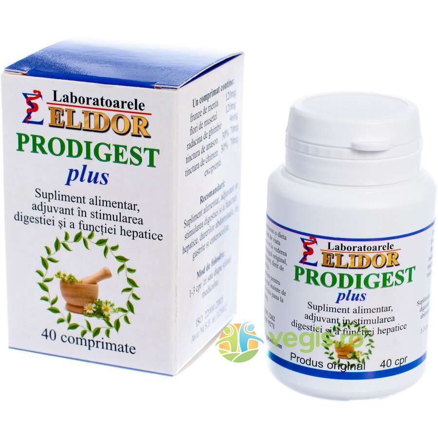 Prodigest Plus (Stimularea Digestiei si a Functiei Hepatice) 40cpr