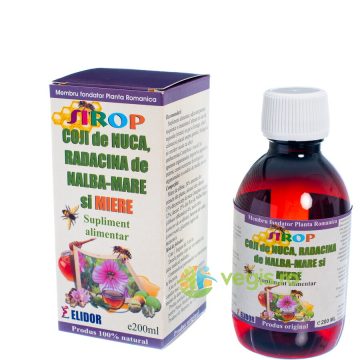 Sirop de Coji de Nuca, Radacina de Nalba Mare si Miere 200ml