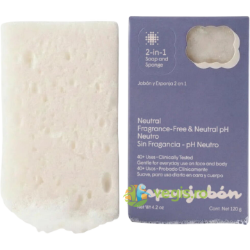 Burete de Baie si Sapun Incorporat 2 in 1 cu pH Neutru fara Parfum 120g