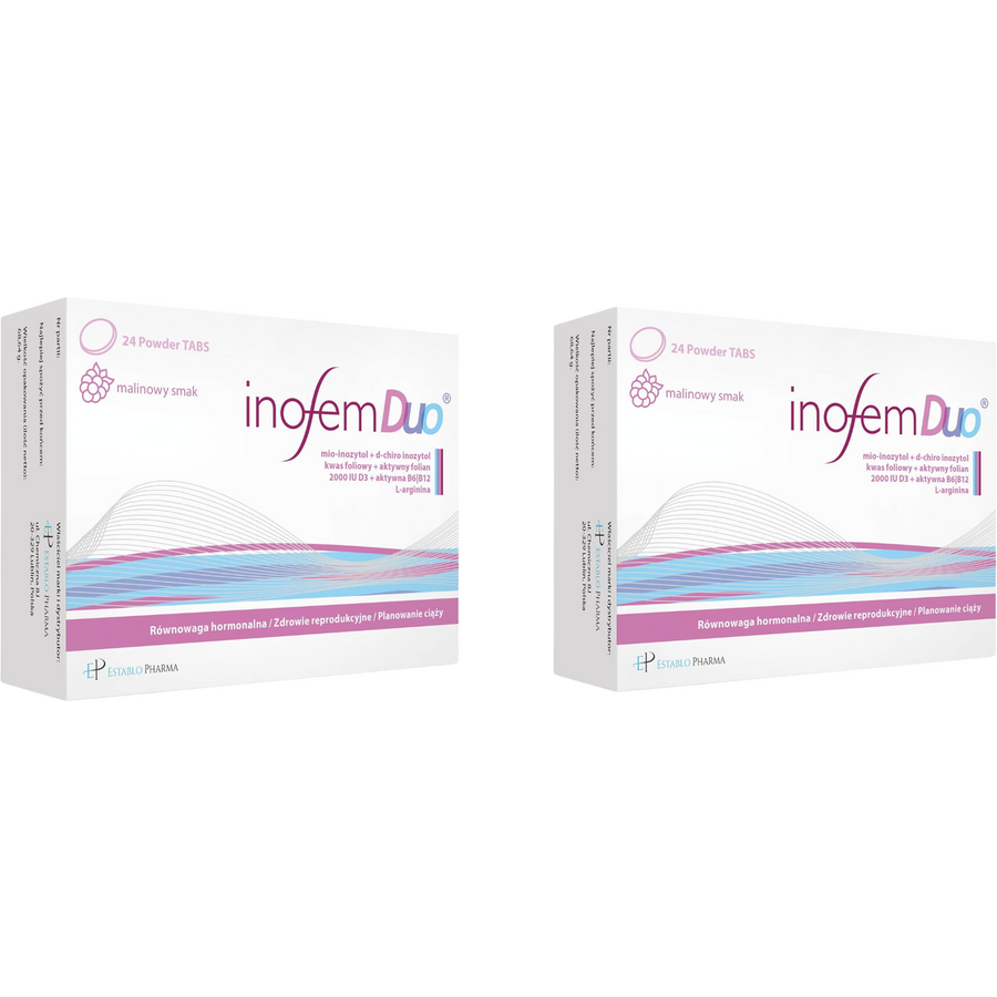 Pachet Inofem Duo Tabs 24tb masticabile + 24tb masticabile