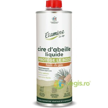 Ceara de Albine Pura Lichida pentru Protejarea si Intretinerea Lemnului Nelacuit cu Parfum de Pin 500ml