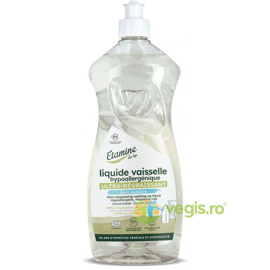 Detergent Hipoalergenic pentru Vase fara Parfum 1L