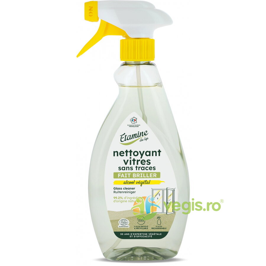 Detergent Eco pentru Suprafete Vitrate, fara Parfum 500ml