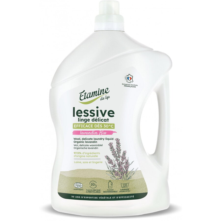 Detergent pentru Rufe Delicate si Lana cu Parfum de Lavanda Format Mediu 3L
