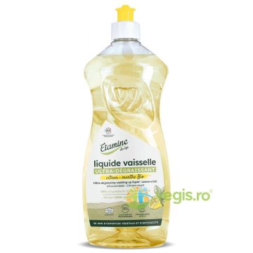 Detergent Eco Ultra Degresant pentru Vase cu Parfum de Menta si Lamaie 1L