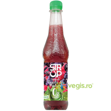 Sirop de Fructe de Padure cu Stevia fara Zahar Adaugat 500ml