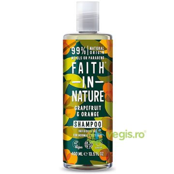 Sampon Natural Revigorant cu Grapefruit si Portocale pentru Par Normal sau Gras 400ml