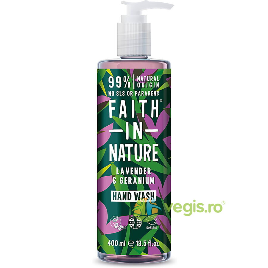 Sapun Lichid Natural cu Lavanda si Muscata 400ml