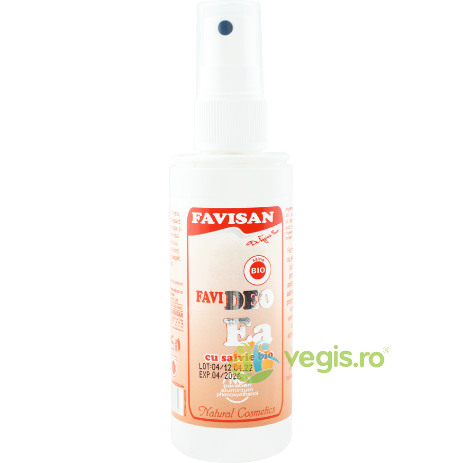Deodorant pentru Ea cu Ulei de Salvie Favideo 100ml