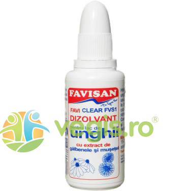 Dizolvant pentru Lac de Unghii cu Galbenele si Musetel FaviClear FVS1 30ml