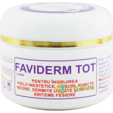 Faviderm Tot Crema cu Apa de Hammamelis, Ulei din Arbore de Ceai si Propolis 30ml