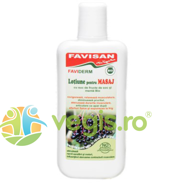 Lotiune pentru Masaj cu Suc de Soc si Menta FaviDerm 125ml