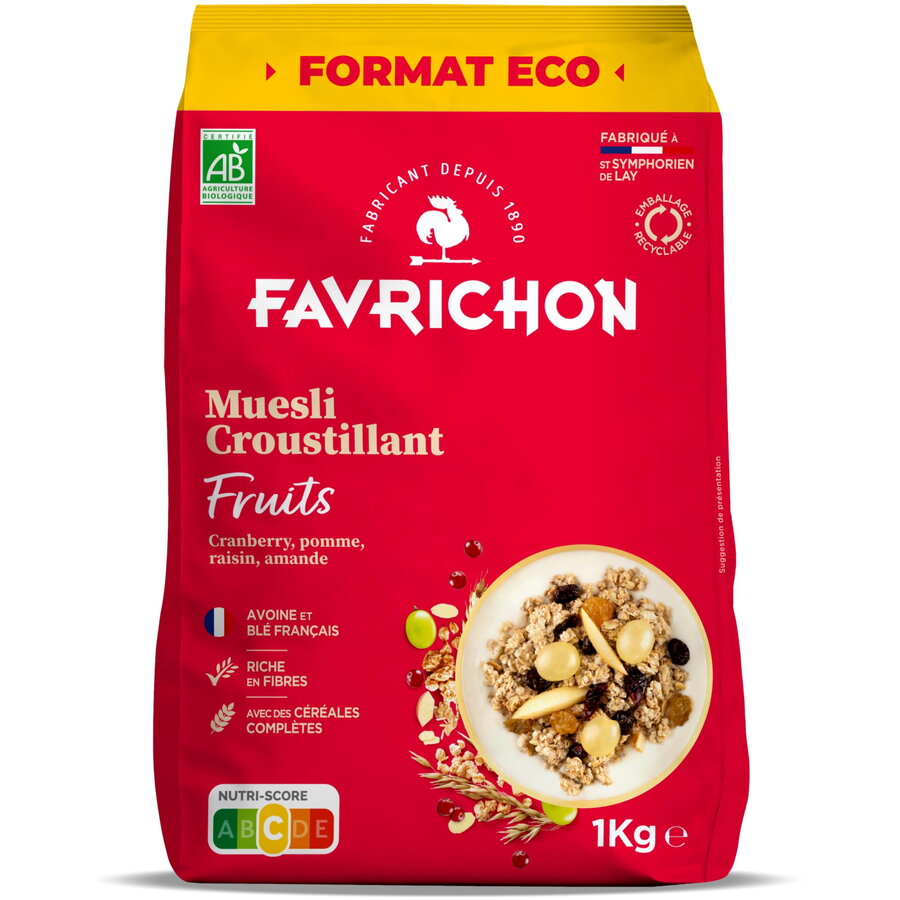 Musli Crocant cu Fructe Ecologic/Bio 1kg