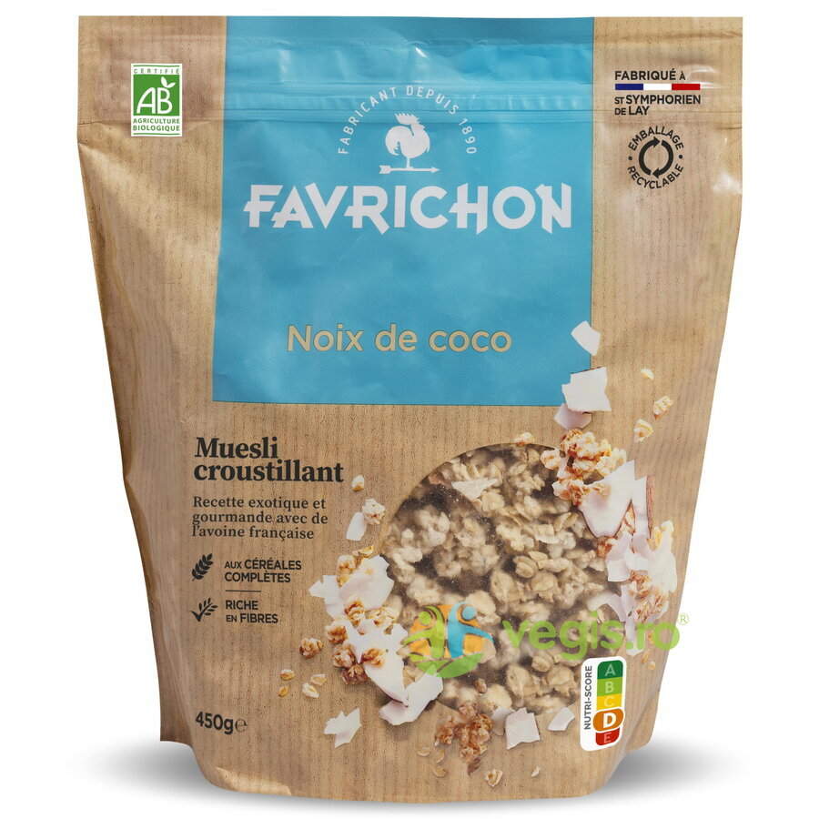 Musli Crocant cu Nuca de Cocos Ecologic/Bio 450g